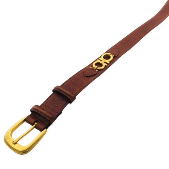 Salvatore Ferragamo belt Brown x Gold Women Authentic secondhand main image 6